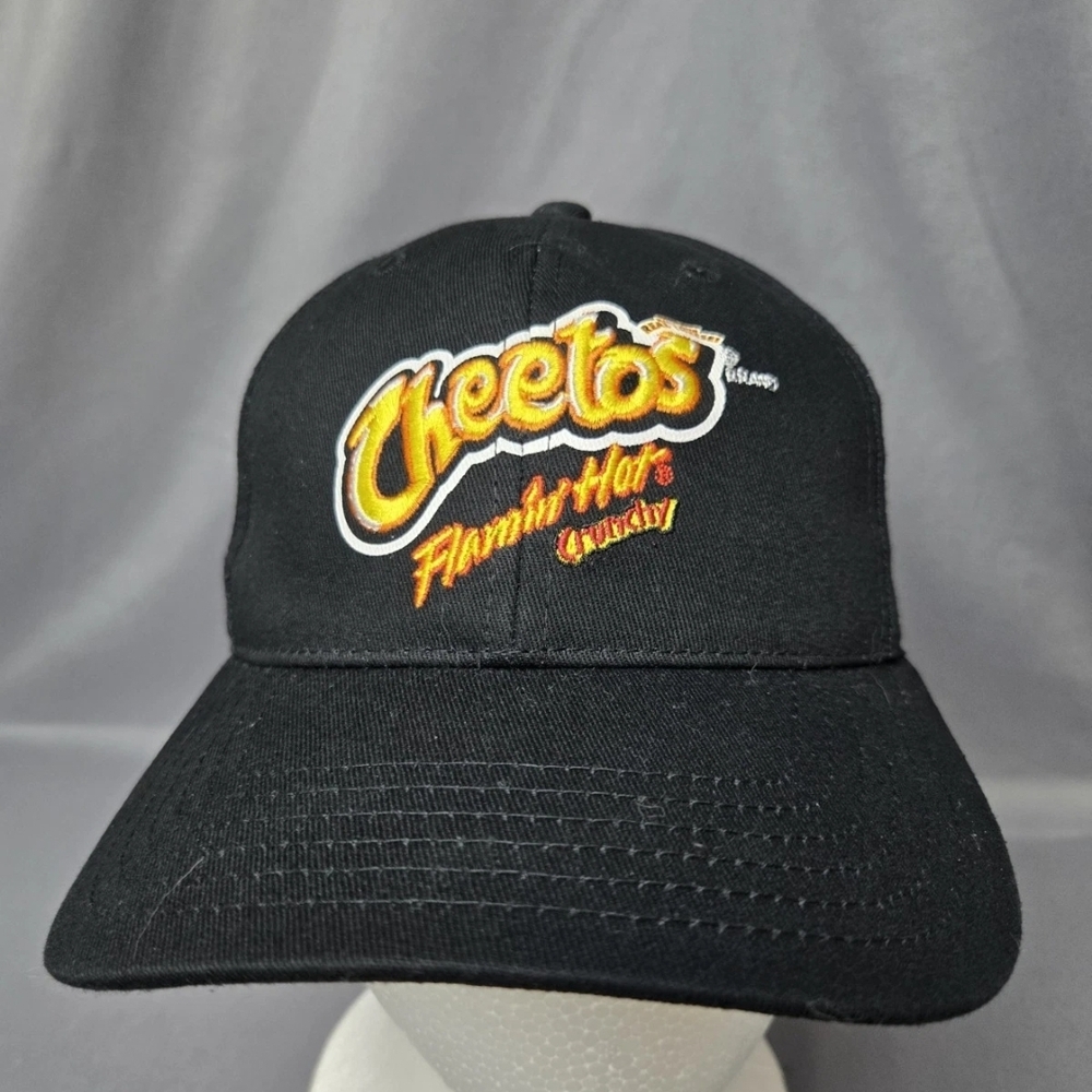 Cheetos Flamin' Hot Crispy Black Adjustable Baseball Cap Hat
